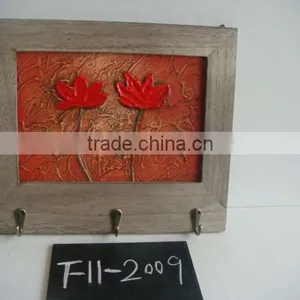 Shabby Cottage Chic Wood Wall Hanger for Decoration thumbnail-1