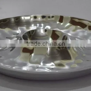 Aluminium Hammered Metal Chip & Dip thumbnail-1