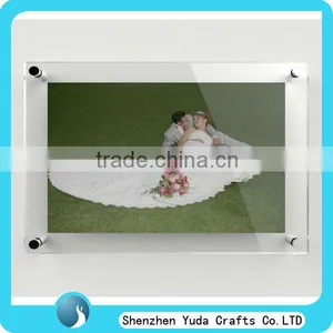 Acrylic Wall Hanging Picture Photo Frame Waterproof Big Wedding Photo Frame Love Picture Frame With Screw for House Decoration thumbnail-1