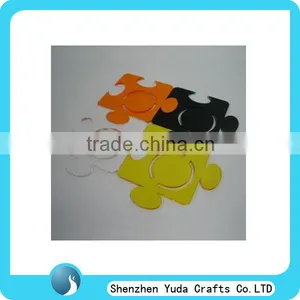 Personalised Customized Unique Designed Jigsaw Puzzle Shape Plexiglass Cup Coaster thumbnail-1