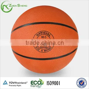 Zhensheng Custom Printed Cheap Promotional Rubber Basketball Ball thumbnail-1