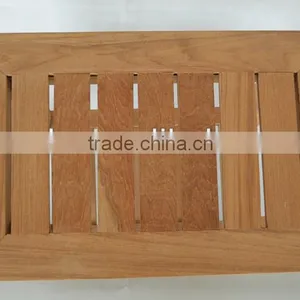 Teak Wooden Comfortable Bathroom Stool FSC Approved thumbnail-2