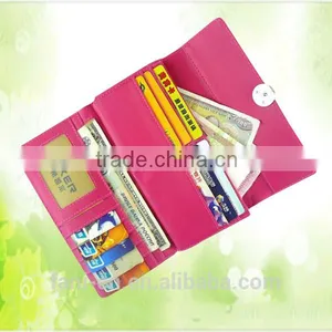 2015 New Arrival PU Wallet With Card Holder and Magnet Design for Young Girls thumbnail-3