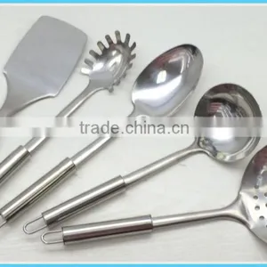 10 PCS 201 Hand Polish Stainless Steel Kitchenware Set thumbnail-1