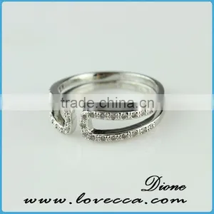 2015 Fashion Jewelry Ring!latest Weddingring Design !micro Pave Diamond Setting Ring-bling Bling Flower Diamond Ring thumbnail-4