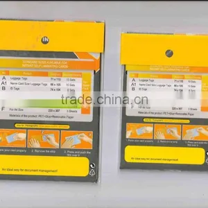 A4 Self-sealing Laminating Film/self-laminating Film Pouches for Photo, Document thumbnail-6