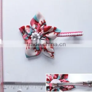 Fashion Flower Barrette With Bead thumbnail-1