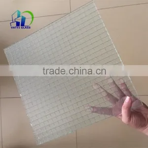6mm Clear Wired Glass Tempered Wire Glass Safety Wire Glass thumbnail-3