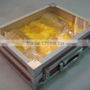 Aluminum Designs Wine Box,empty Wine Case With Nylon Fabric Inner,wine Bottle Box thumbnail-3