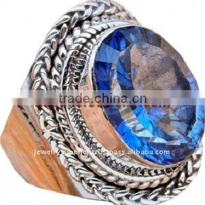 Great Quality Blue Mystic Topaz Jewellery Rings thumbnail-1