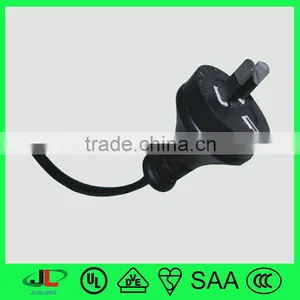 Australia 2 Pin Plug Extension Cords Flat Plug SAA Power Plug With 303 Switch thumbnail-3