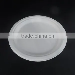 Round White Food Grade Paper Pulp Plate thumbnail-1