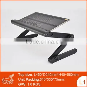 Portable Folding Laptop Swivel Table With Adjustable Height thumbnail-1