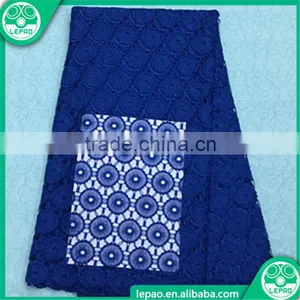 2016 African Chemical Fabric,Nigeria Cord Lace Fabric,chemical Lace Embroidery Fabric thumbnail-4