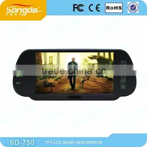 7inch MP5 Bluetooth Rearview Car Mirror Monitor With USB&SD thumbnail-2