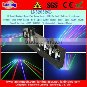 Lanling Hot Sale 8 Heads Powerful and Colorful RGB Laser Net thumbnail-1