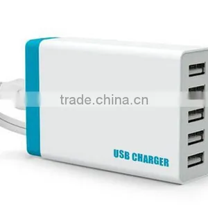Fast Charging Universal 5 Ports USB Plug Charger thumbnail-5