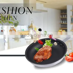 High Quality Cut Rim Handle Industrial Non-stick Frying Pan thumbnail-6