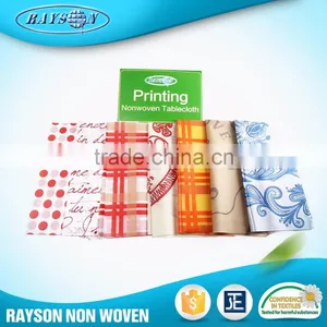 Cheap Spun Bonded Non Woven Print Disposable Tablecloth thumbnail-1