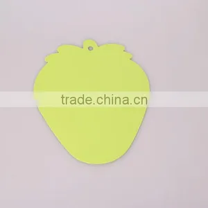 Home Used Strawberry Shaped Soft EVA Material Non-toxic Three Solid Fresh Color High Toughness High Desity Cup Coaster Board thumbnail-4