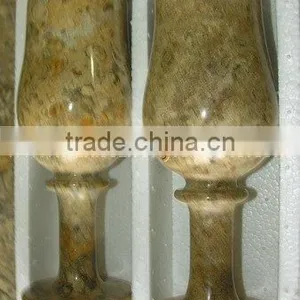 MARBLE WINE GLASSES GOBLETS thumbnail-3