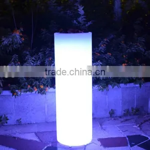 LED Cylindrical Decoration Vase/outdoor Decorative Planter/ Muti-color Changing Led Flower Vase thumbnail-1