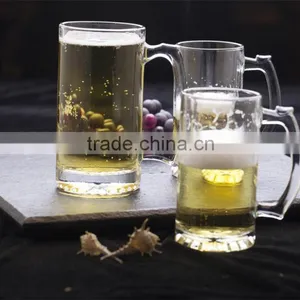 Clear Glass Beer Cup With Handle Glass Tea Cup From Shandong thumbnail-6