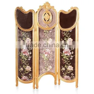 Classical Hand Painting Folding Screen Antique Wooden Curio Floor Screens Decorative Furniture Wood Carved Screen thumbnail-2