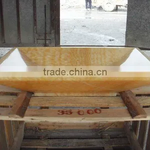Natural Honey Yellow Marble Basins thumbnail-1