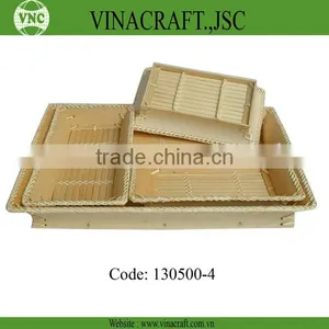 Rectangular Fashion Bamboo Sushi Tray thumbnail-1