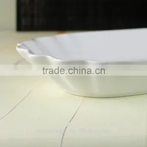 2017 Factory Supplies Fluted Edge Dinnerware Serving Food Tray thumbnail-2