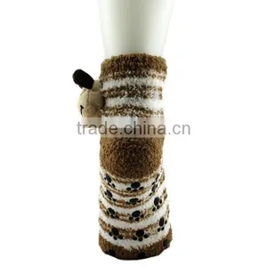 Soft Non-slip Lady Floor 3d Cartoon Girl Tube Sock thumbnail-4