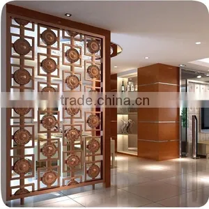 Damp-proof Decorative Stainless Steel Living Room Folding Partition Wall thumbnail-2
