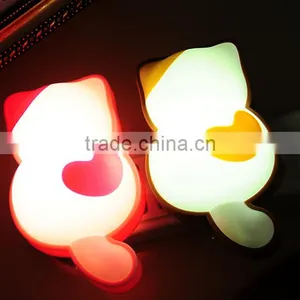 Fashion Cat Shaped 4pcs/set Decorative Motion Sensor Led Night Light thumbnail-1