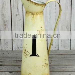 Holly!!!Shabby Chic Watering Can Shape Metal Flower Pots thumbnail-1