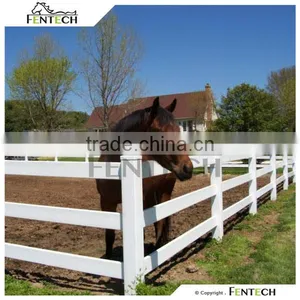 Fentech Fence Beige Three Rail Horse Fencing thumbnail-4