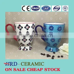 Stocked Hand-painted Ceramic Cup Coffee Cup Cereal Milk Mug thumbnail-1