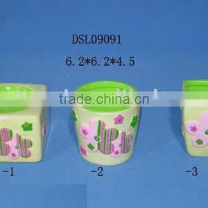 Porcelain Flower Pot/ Dolomite Flower Pot / Ceramic Flower Pot thumbnail-1