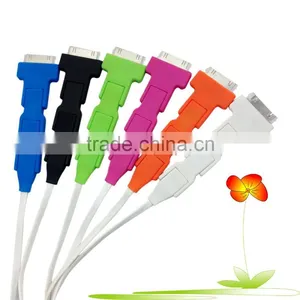 Affordable Custom 4 in 1 Multi Charging Cable for IPhone 4, IPhone 5, IPAD, Samsung Smart thumbnail-4