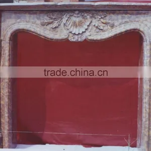 Beige Marble Fireplace thumbnail-1