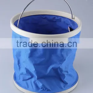 Portable Circular Oxford Cloth Folding Bucket thumbnail-1