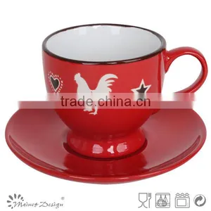 Wholesale Ceramic Chicken Tea Cup and Saucer thumbnail-3