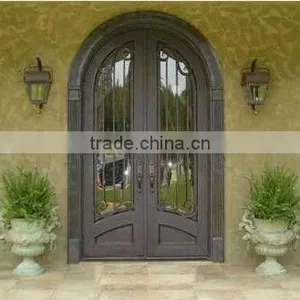 Bisini European Luxury Design Arch Iron Entry Door (BG90092) thumbnail-1