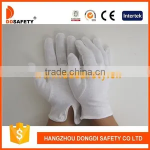 DDSAFETY 2017 100% Bleach Cotton Interlock Reversible Hem A Plastic Buckle Safety Gloves thumbnail-1