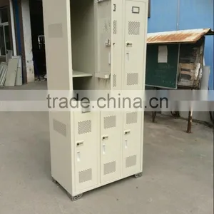 Six-doors Color Metal Locker Steel Swimming Pool Locker thumbnail-4
