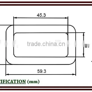 A502 47mm 15kN Aluminum Small Loop Buckle thumbnail-3