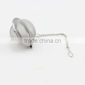 Silver Tone Mesh Tea Ball Infuser For Loose Tea Leaves thumbnail-1