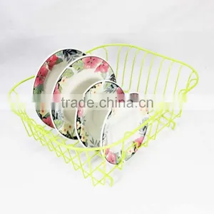 548-35 Kitchen Rectangle Coloring Metal Wire Dish Drying Rack thumbnail-6
