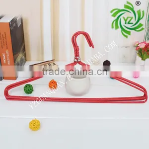 A568 2017 High Quality Clothes Hanger/metal Pvc Coated Laundry Hangerr/Metal PVC Hanger With Curved Shape thumbnail-3