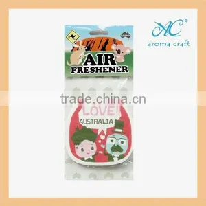 2015 Best Seller for Promotional Gifts Customized Logo Hanging Paper Air Freshener Car Perfume Wholesale thumbnail-2